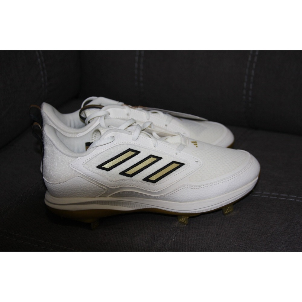 adidas White and Gold Athletic Shoes - Picture 6 of 16